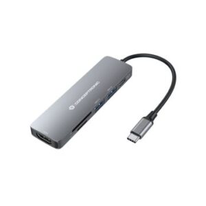 DOCKING USB-C CONCEPTRONIC DONN11 A 1xHDMI 1xUSB-C PD 100W 2xUSB-A 1xLECTOR SD 1xLECTOR MicroSD