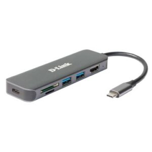 DOCKING USB-C D-LINK DUB-2327 A 1xHDMI 4K 2xUSB3.0 1xUSB-C PD 60W 1xLECTOR TARJETAS