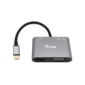 DOCKING USB-C EQUIP 133483 A 1xHDMI 4K 1xVGA 1xUSB-A 3.0 1xUSB-C PD 100W
