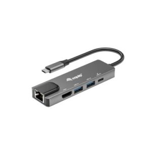 DOCKING USB-C EQUIP 133489 A 1xHDMI 4K 1xUSB-C PD 100W 2xUSB-A 5GB/S 1xGb RJ45