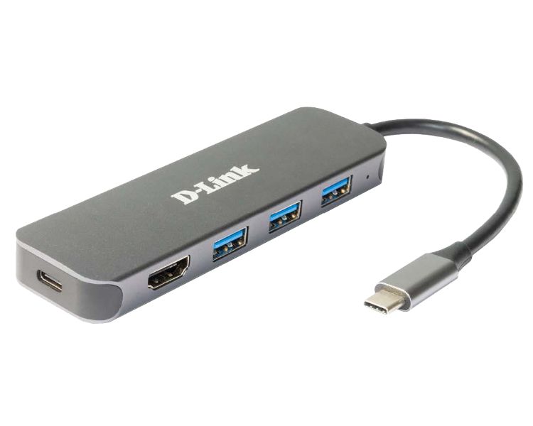 D-LINK DOCKING STATION USB-C 5 EN 1 CON HDMI/SUMINISTRO ELECTRICO