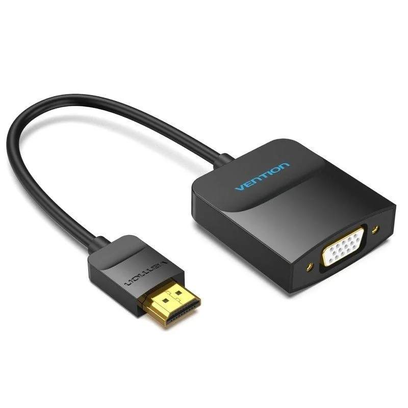 CONVERSOR HDMI A VGA 0.15 M NEGRO VENTION