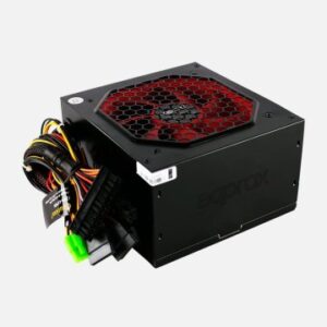 FUENTE DE ALIMENTACION APPROX 500W PFC PASIVO ATX 12V 2.31 12CM BLACK APP500LITEBV2 DESTINADA PARA