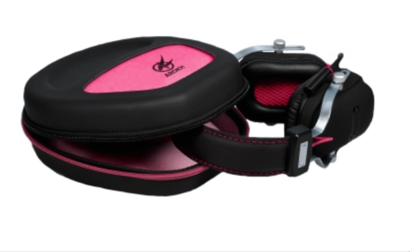 FUNDA AURICULARES GAMING PORT AROKH NEGRO/ROSA