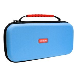 FUNDA RIGIDA PARA NINTENDO SWITCH 2 TRUST GXT 1251B COLOR AZUL