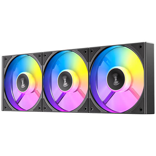 KIT 3 VENTILADORES AUXILIAR C120 A-RGB NEGRO ANTEC