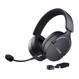 HEADSET BLUETOOTH TRUST GAMING FAYZO GXT 491 NEGRO 24901 BT Y USB 2.4Ghz MICROFONO DESMONTABLE Y FLE