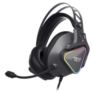 HEADSET GAMING KEEPOUT HX801 7.1 CON ALTAVOCES DE 53mm USB 2.0 ILUMINACION RGB MICROFONO PLEGABLE CO