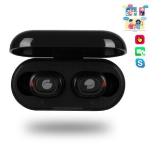 AURICULAR INTRAUDITIVO BLUETOOTH NGS ARTICA LODGE TRUE WIRELESS CON BASE DE CARGA COLOR NEGRO*