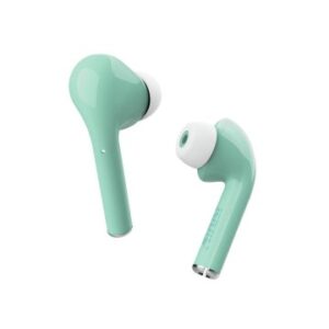 AURICULAR INTRAUDITIVO BLUETOOTH TRUST NIKA TOUCH TACTIL BASE RECARGABLE COLOR TURQUESA 23703 -LIQ*