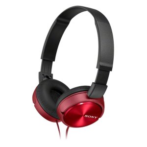 HEADSET SONY MDR-ZX310AP COMPACTOS MICROFONO INTEGRADO CABLE 1.2m ROJO JACK 3.5  CONTROL REMOTO