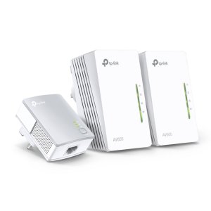 HOMEPLUG WIFI TP-LINK TL-WPA4220T KIT 300MB AV600 CON 2 PUERTOS ETHERNET KIT COMPUESTO DE DOS TL-WPA