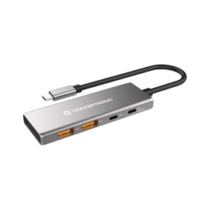 HUB USB 3.2 Conceptronic HUBBIES15G 4-Port USB 3.2 Gen 2 Hub, 10Gbps, USB-C x 2, USB-A x 2, 100W USB