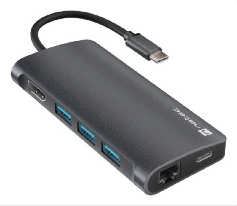 HUB USB-C  8 IN 1 NATEC FOWLER 2 3X USB 3.0 HUB HDMI 4K USB-C