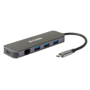 HUB USB-C D-LINK DUB-2334 A 3xUSB3.0 1xUSB-C PD 60W) 1xGb RJ45