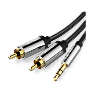CABLE AUDIO ESTEREO JACK 3.5/M 2xRCA/M 3 M NEGRO VENTION