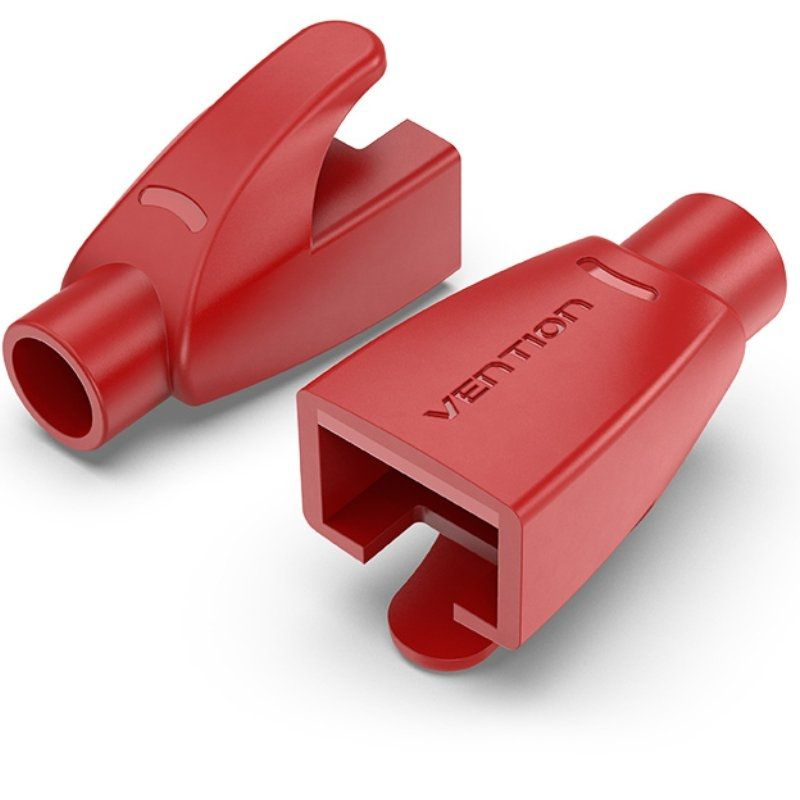FUNDA PROTECTORA RJ45 (100 Und) ROJO VENTION