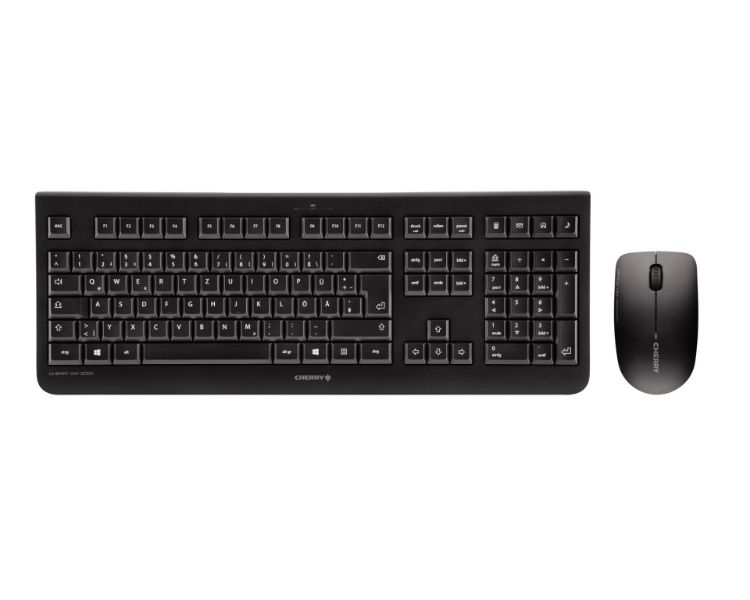TECLADO + RATON WIRELESS DW 3000 NEGRO CHERRY