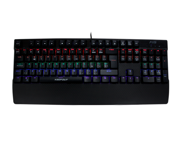 TECLADO GAMING RGB MECHANICAL F115 KEEPOUT