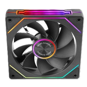 KIT 3xVENTILADOR INTERNO ARG MARS GAMING MF-LINKFINITY KIT BLACK MODULARES PWM 120mm ASPAS INVERTIDA