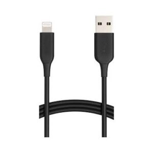 KIT 5 UNIDADES CABLE LIGHTING NORTESS IPHONE 5 6/7/8/ X IPAD 2 METROS COLOR NEGRO
