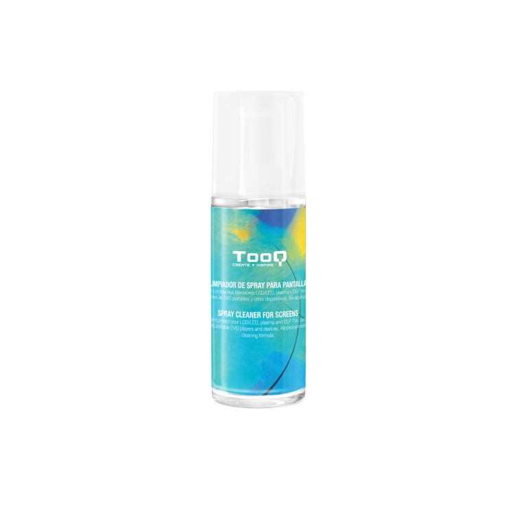 SPRAY LIMPIADOR TOOQ TQSC0016 PARA PANTALLAS CON PAÑO DE MICROFIBRA 150ml