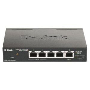 (Km0) SWITCH SEMIGESTIONABLE D-LINK DGS-1100-05PDV2 5P GIGA 2P POE (18W) 1xPD PORT PARA POE PASSTHRO