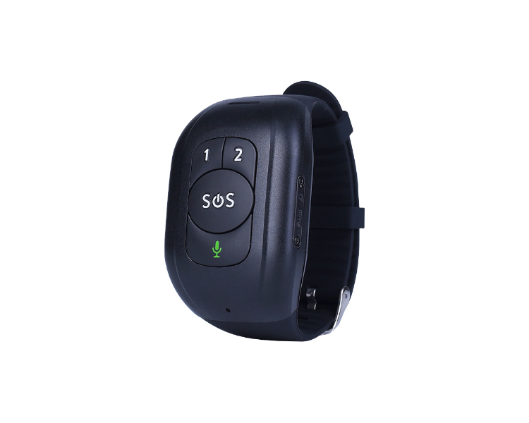 PULSERA PARA ANCIANOS CON SOS 4G GPS LOCALIZADOR NEGRO LEOTEC