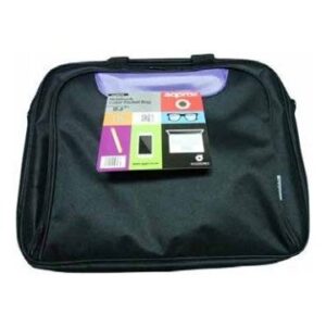 MALETIN DE PORTATIL 15.6" APPROX DISEÑO CON BOLSILLO A COLOR (NEGRO/PURPURA)
