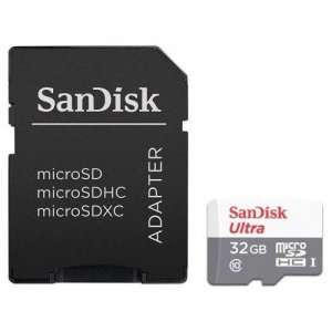 MEMORIA SD MICRO 32GB SanDisk Ultra® microSDXC + SD Adapter 100MB/s Class 10 UHS-I SDSQUNR-032G-GN3M
