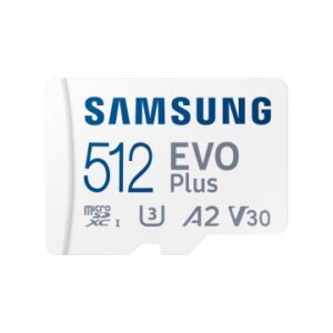 MEMORIA SD MICRO 512GB SAMSUNG SDXC EVO PLUS CLASE 10 CON ADAPTADOR A SD MB-MC512SA/EU
