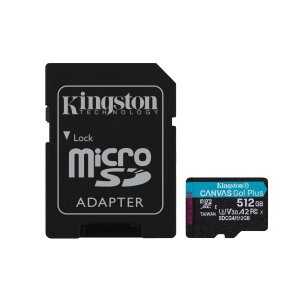 MEMORIA SD MICRO-SDXC 512GB gen 4 200mb/s V30+ ADAPTADOR CANVAS-GO PLUS SDCG4/512GB