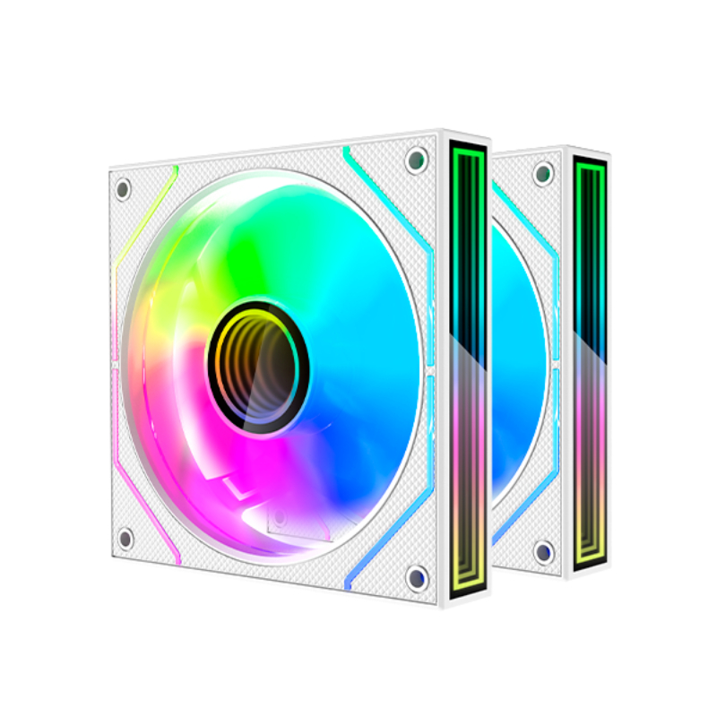 KIT 2 VENTILADORES AUXILIAR MF-3D PRO BLANCO MARS GAMING