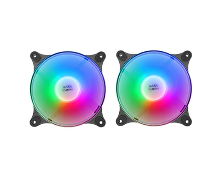 VENTILADOR AUXILIAR MFDUO 12 FRGB MARS GAMING