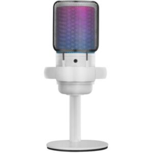 MICRÓFONO DE ESTUDIO PROFESIONAL MARS GAMING MMICSEW BLANCO ADC 196KHz 24 bits USB-A/USB-C ILUMINACI