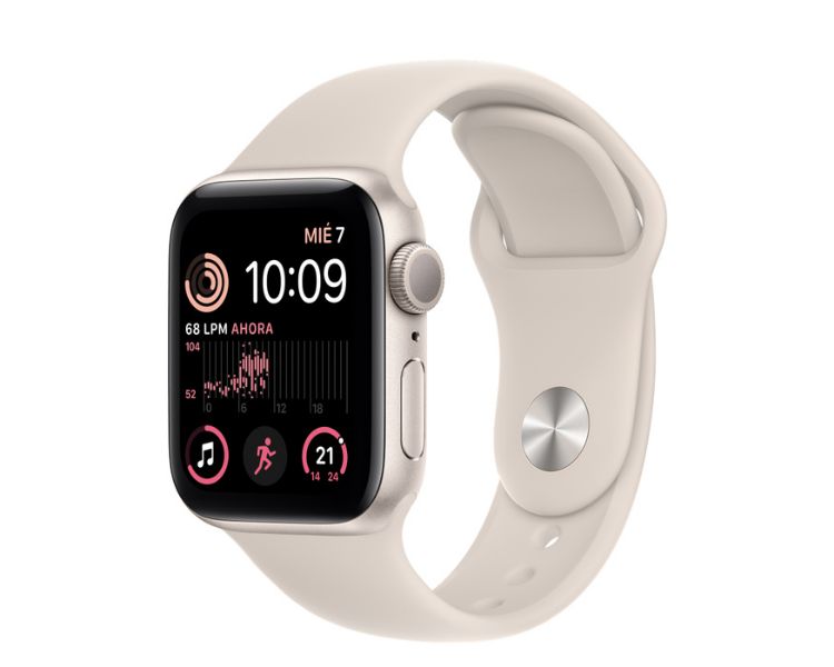 APPLE WATCH SE CAJA ALUMINIO STARLIGHT GPS 40mm CORREA DEPORTIVA STARLIGHT