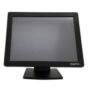MONITOR 15" TACTIL RESISTIVA TPV APPROX APPMT15W4 4:3 VGA NEGRO 5ms 300cd/m2 TACTIL DE 4 HILOS GRADO