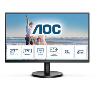 MONITOR 27" DP HDMI AOC Q27B3MA NEGRO 2560 x 1440 VA 75Hz ALTAVOCES 2x2W VESA 100x100