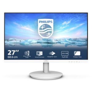 MONITOR 27" HDMI VGA PHILIPS 271V8AW IPS FHD 75Hz 250 cd/m 4ms ALTAVOCES VESA 100x100 COLOR BLANCO