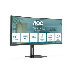 AOC CU34V5C Monitor 27" 2K HDMI USBc MM AA cur