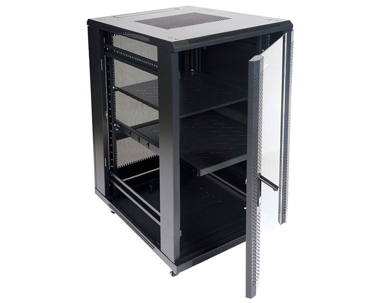 ARMARIO DE SUELO RACK 19'' 22U 600x800 PUERTA CRISTAL