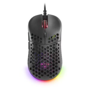 Mars Gaming Raton Gaming ligero RGB negro