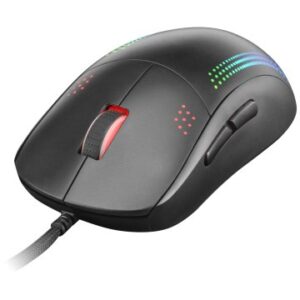 MOUSE MARS GAMING RGBMMPRO BLACK AMBIDIESTRO 32K DPI OPTICA PIXART 3335PRO 9 BOTONES 4 DE ELLOS EXTR