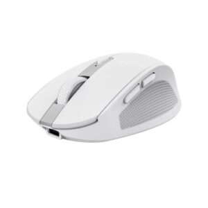 MOUSE TRUST WIRELESS Y BLUETOOTH OZAA 24933 BLANCO RECARGABLE- SENSOR OPTICO - 6 BOTONES - 800/1600/