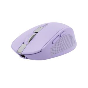 MOUSE TRUST WIRELESS Y BLUETOOTH OZAA 25384 MORADO RECARGABLE- SENSOR OPTICO - 6 BOTONES - 800/1600/