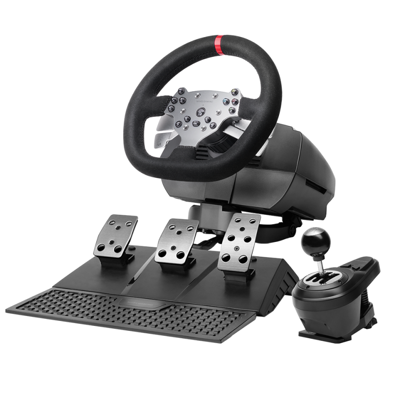 VOLANTE MWH-RSX RACING WHEEL FORCE FEEDBACK 1080º NEGRO MARS GAMING