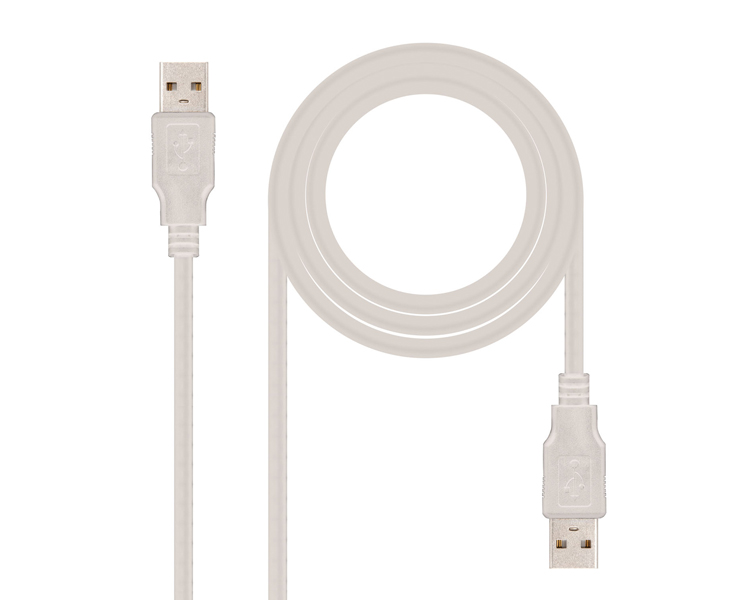 CABLE EXTENSION USB 2.0 TIPO A/M-A/M 1.0 M NANOCABLE