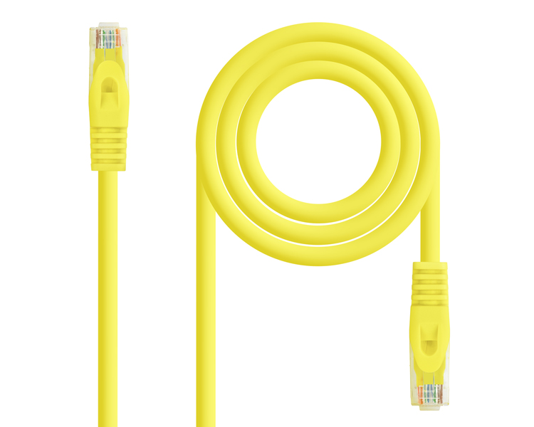 CABLE DE RED LATIGUILLO RJ45 UTP CAT6A AWG24 3 M AMARILLO NANOCABLE