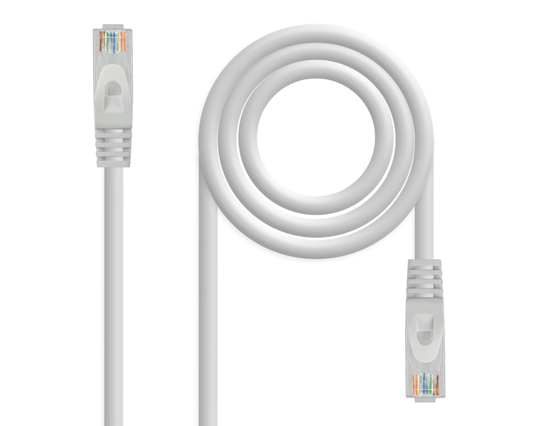 CABLE DE RED LATIGUILLO RJ45 UTP CAT6A AWG24 10 M GRIS NANOCABLE