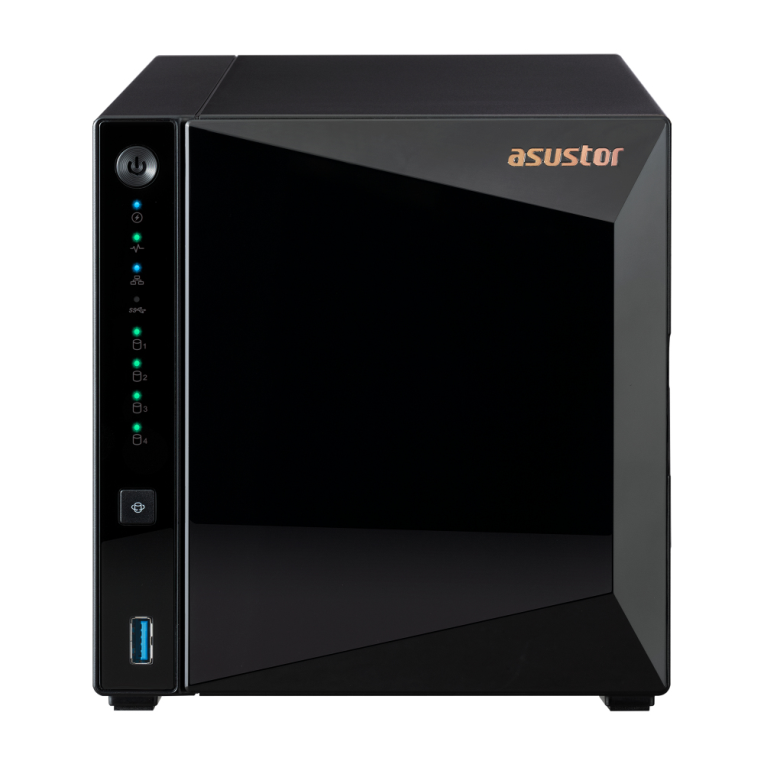 NAS ASUSTOR TOWER 4 BAY QUAD-CORE 1.4GHZ 2GB DDR4 2.5GBE X1 USB3.2